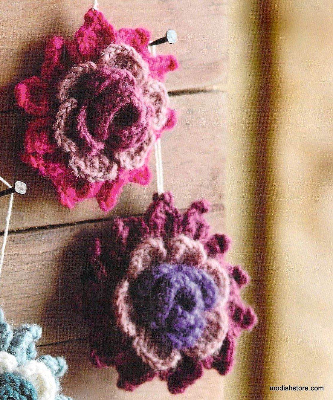Roost Floret Crochet Ornaments