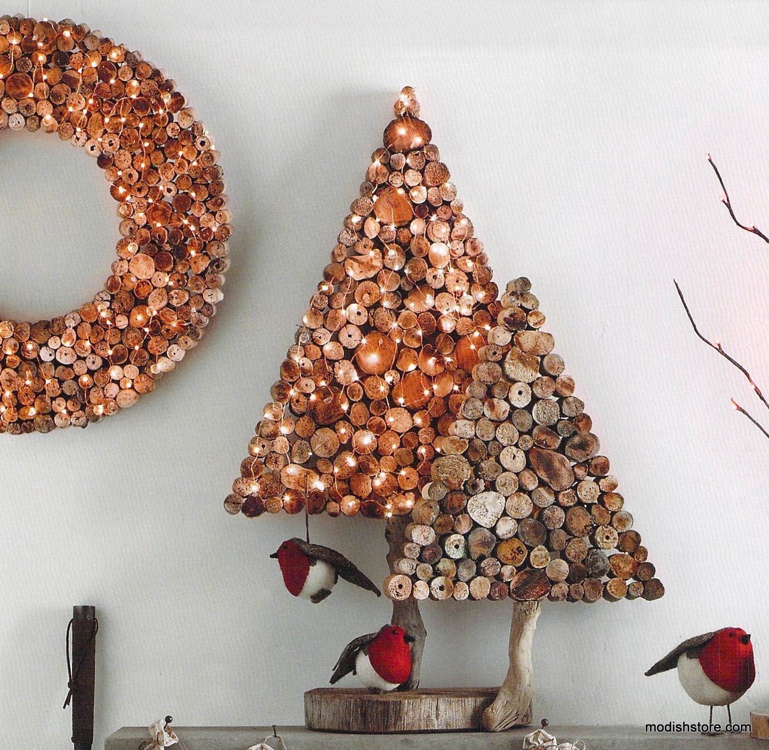 Roost Driftwood Slice Wall Wreaths & Trees