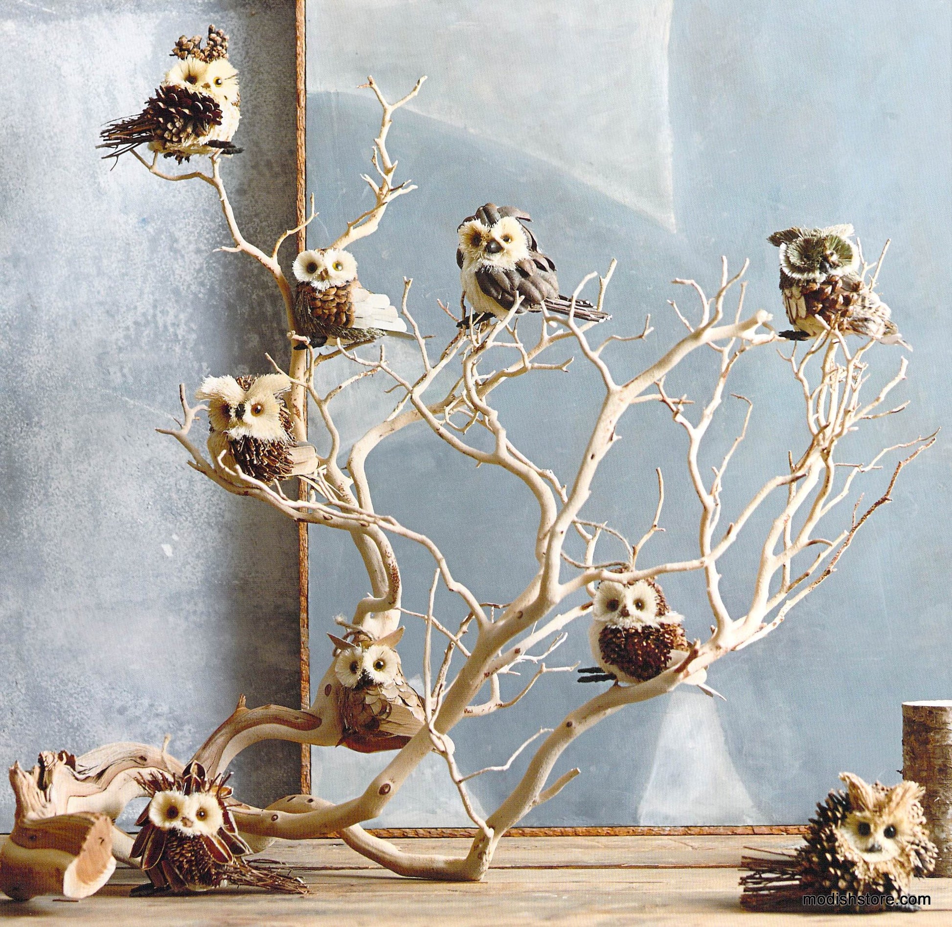 Roost Parliament of Owls Ornaments  - Set Of 9