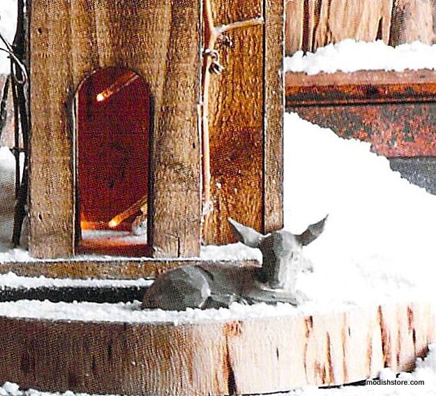 Roost Carved Wood Forest Fauna - Set Of 5
