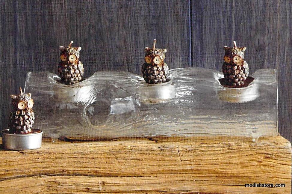 Roost Timber Tealight Logs - Set/3