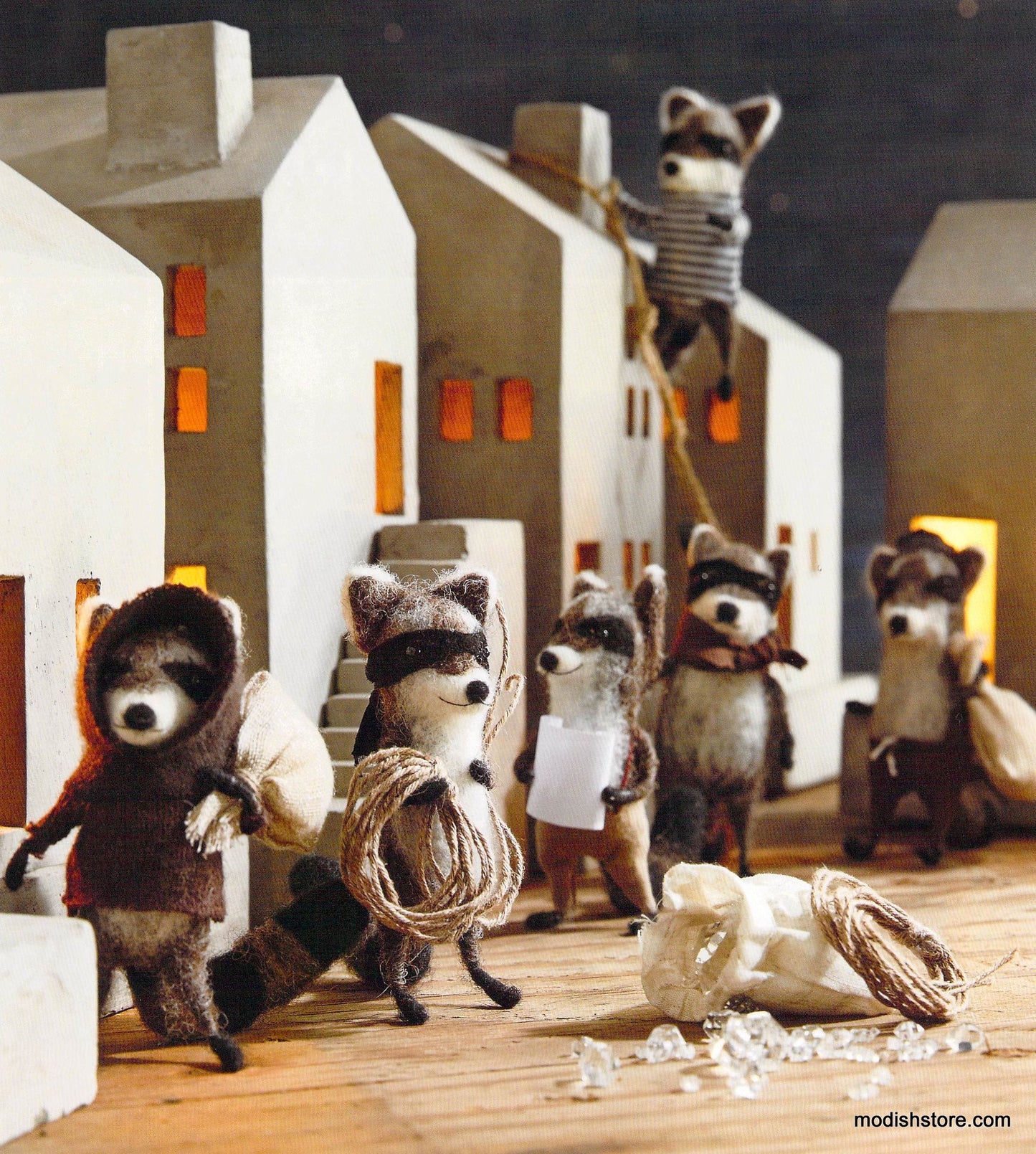 Roost Raccoon Bandits - Set Of 6