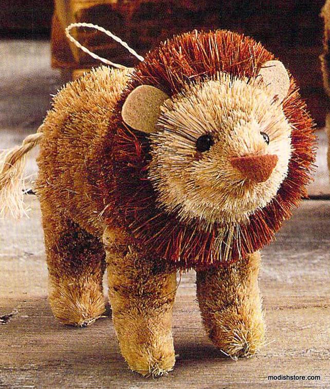 Roost Brushy Animals in Crate - Set Of 5