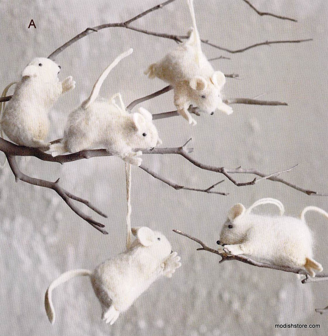 Roost Friendly Felt Ornaments
