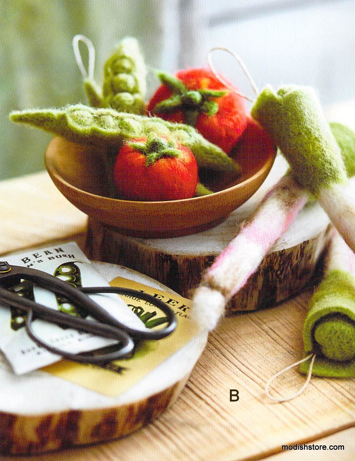 Roost Felted Veggie Ornament Collection