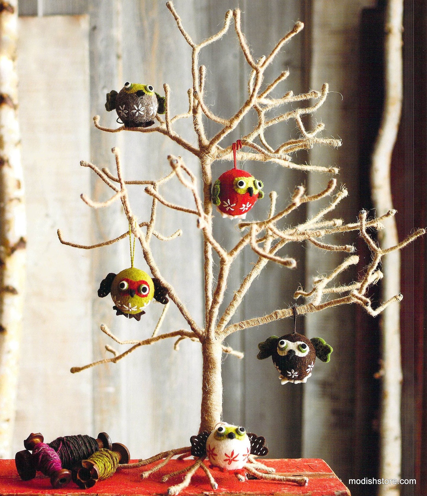 Roost Roly-Poly Owl Ornaments - Set/10