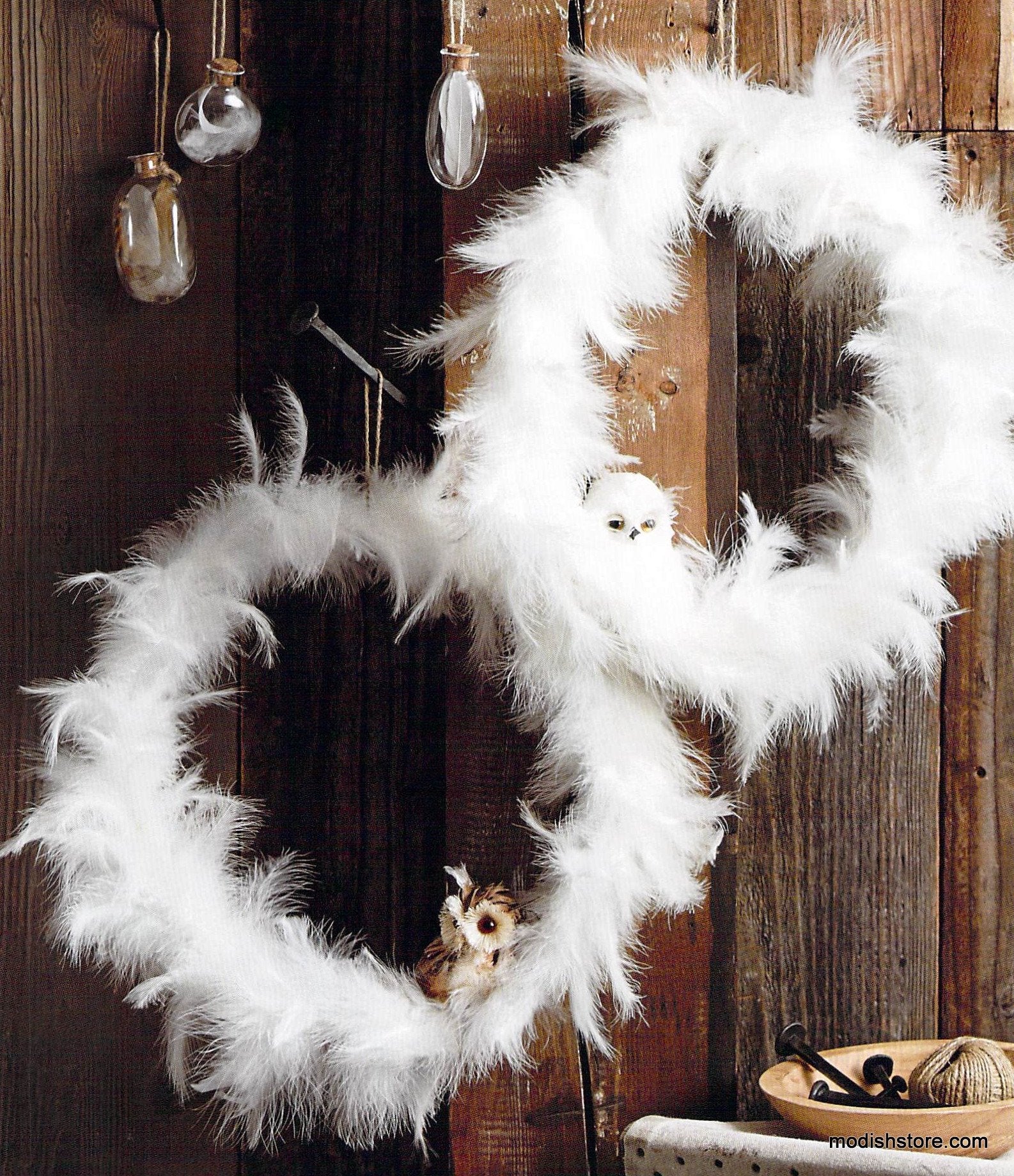 Roost Gossamer Feather Wreaths