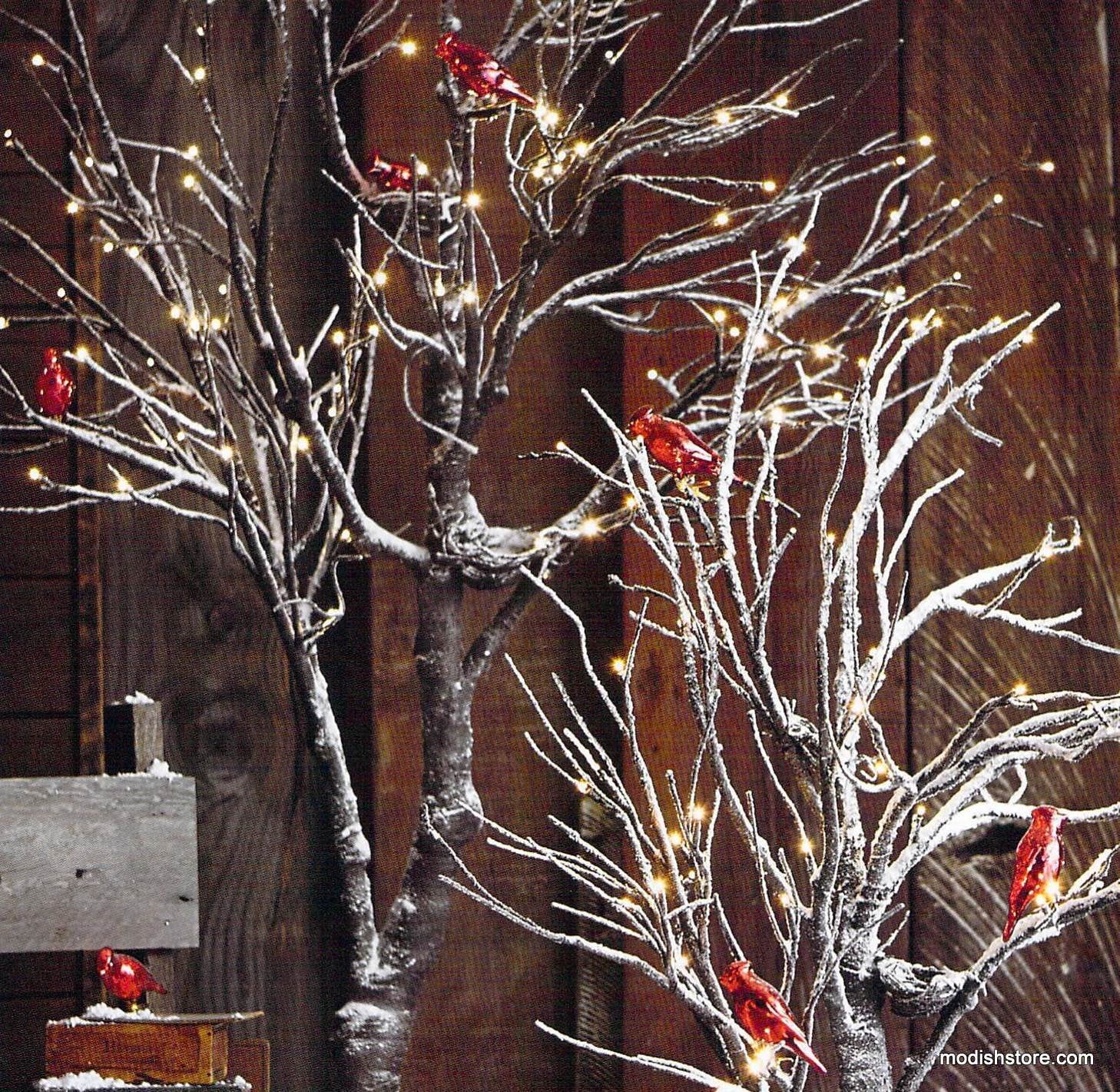 Roost Mercury Glass Cardinal Clip-On Ornaments - Set Of 3