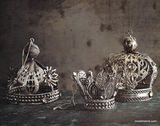 Roost Handmade Filigree Crowns - Set Of 6