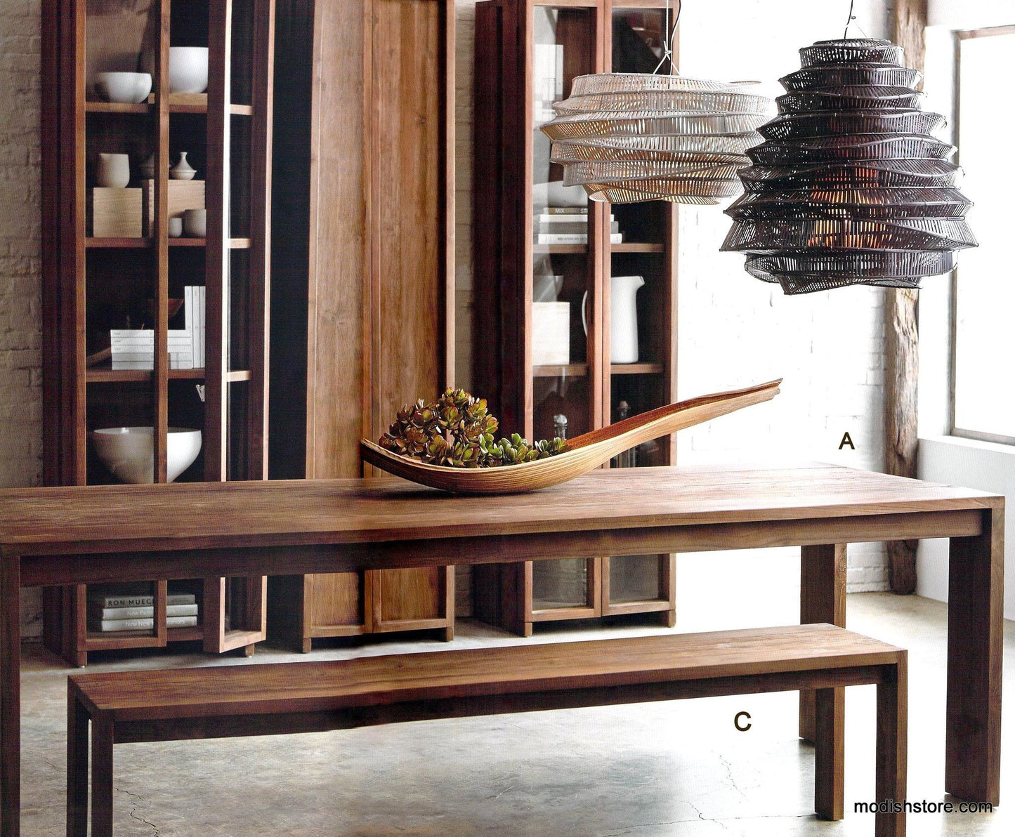 Roost Liege Teak Table & Bench