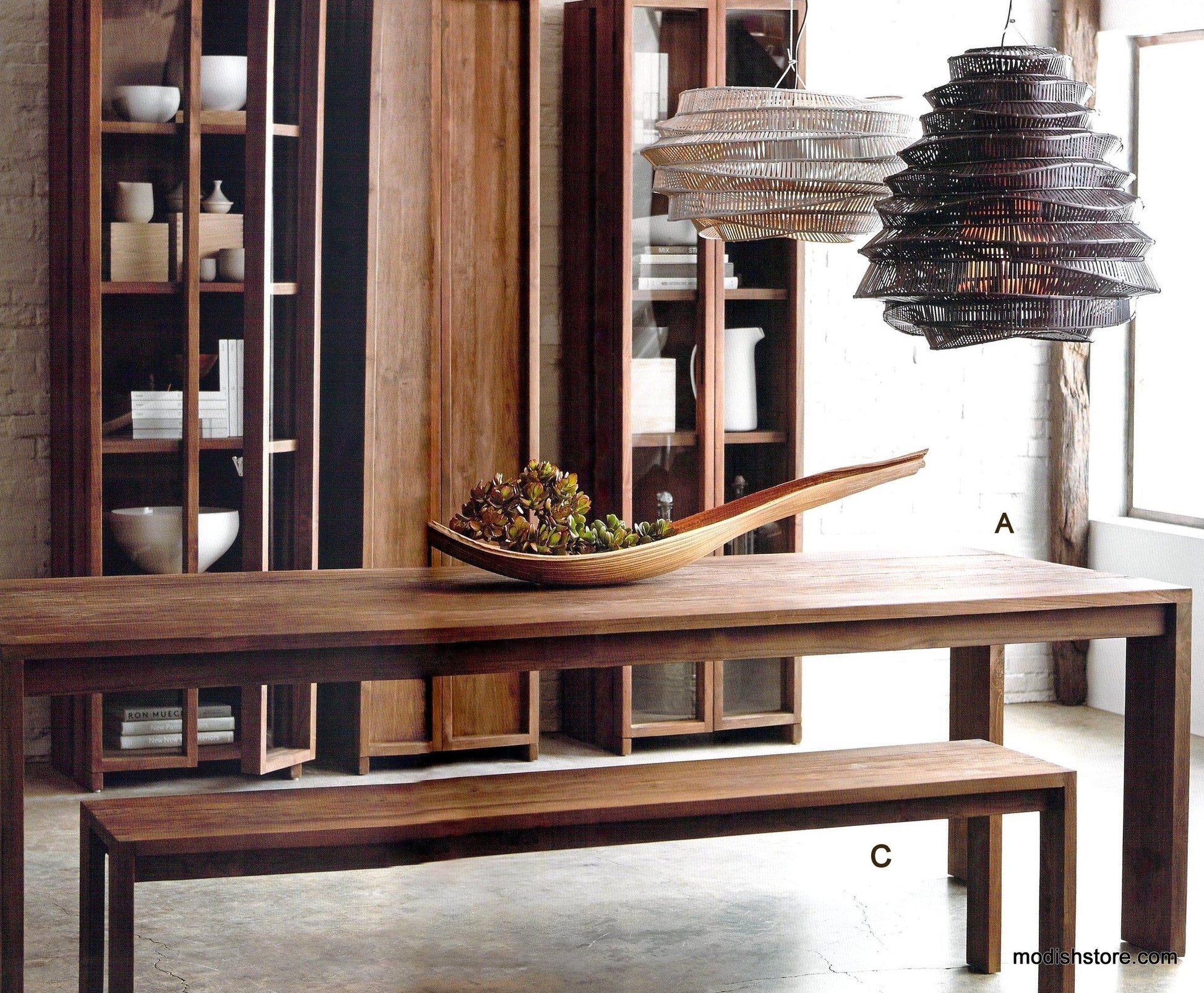 Roost Liege Teak Table & Bench