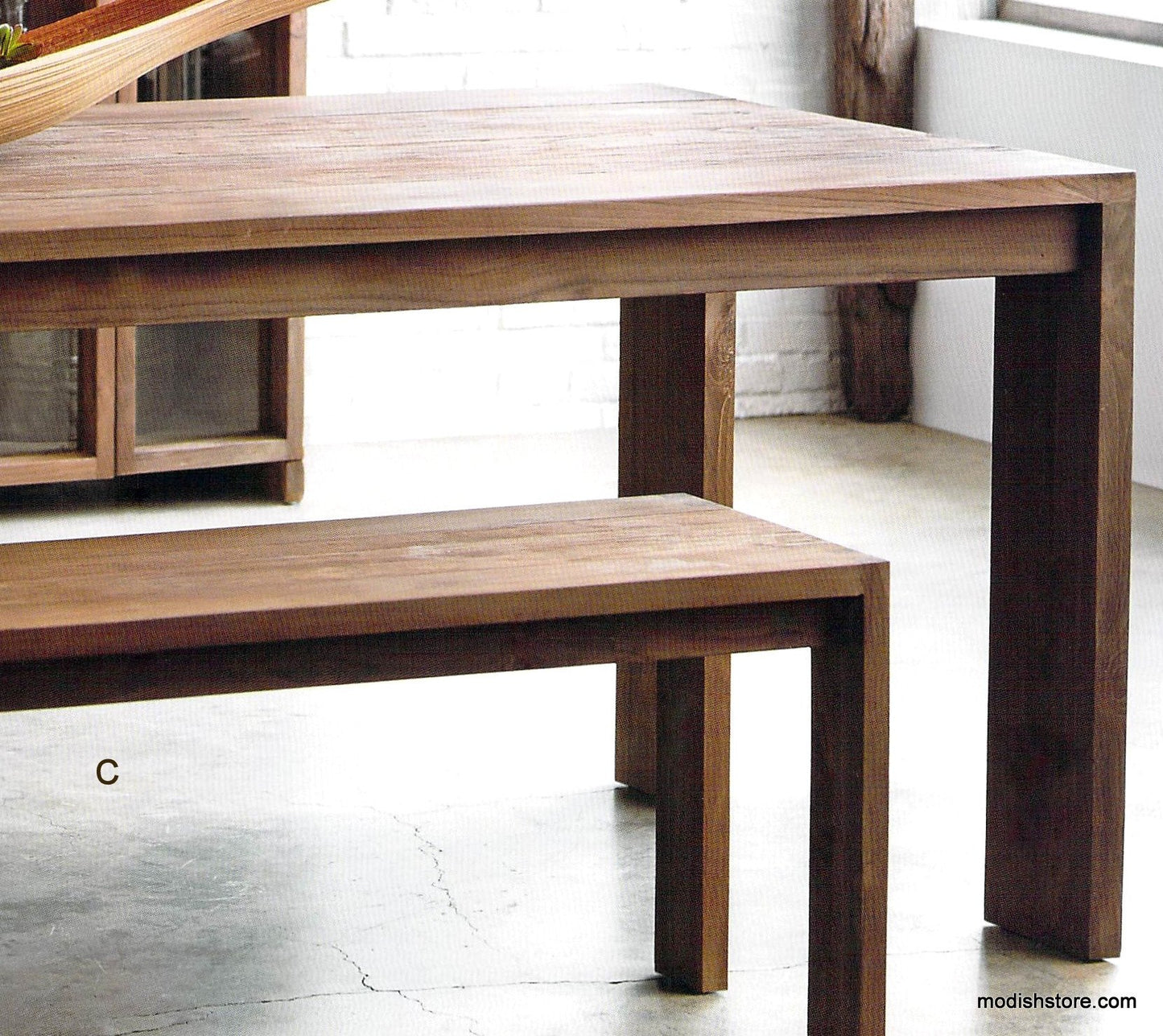Roost Liege Teak Table & Bench