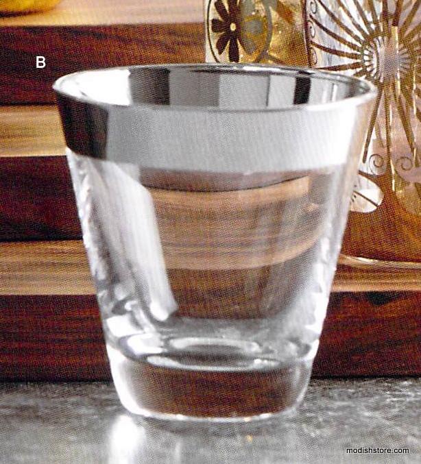 Roost Platinum & Gold Band Carafe & Glasses