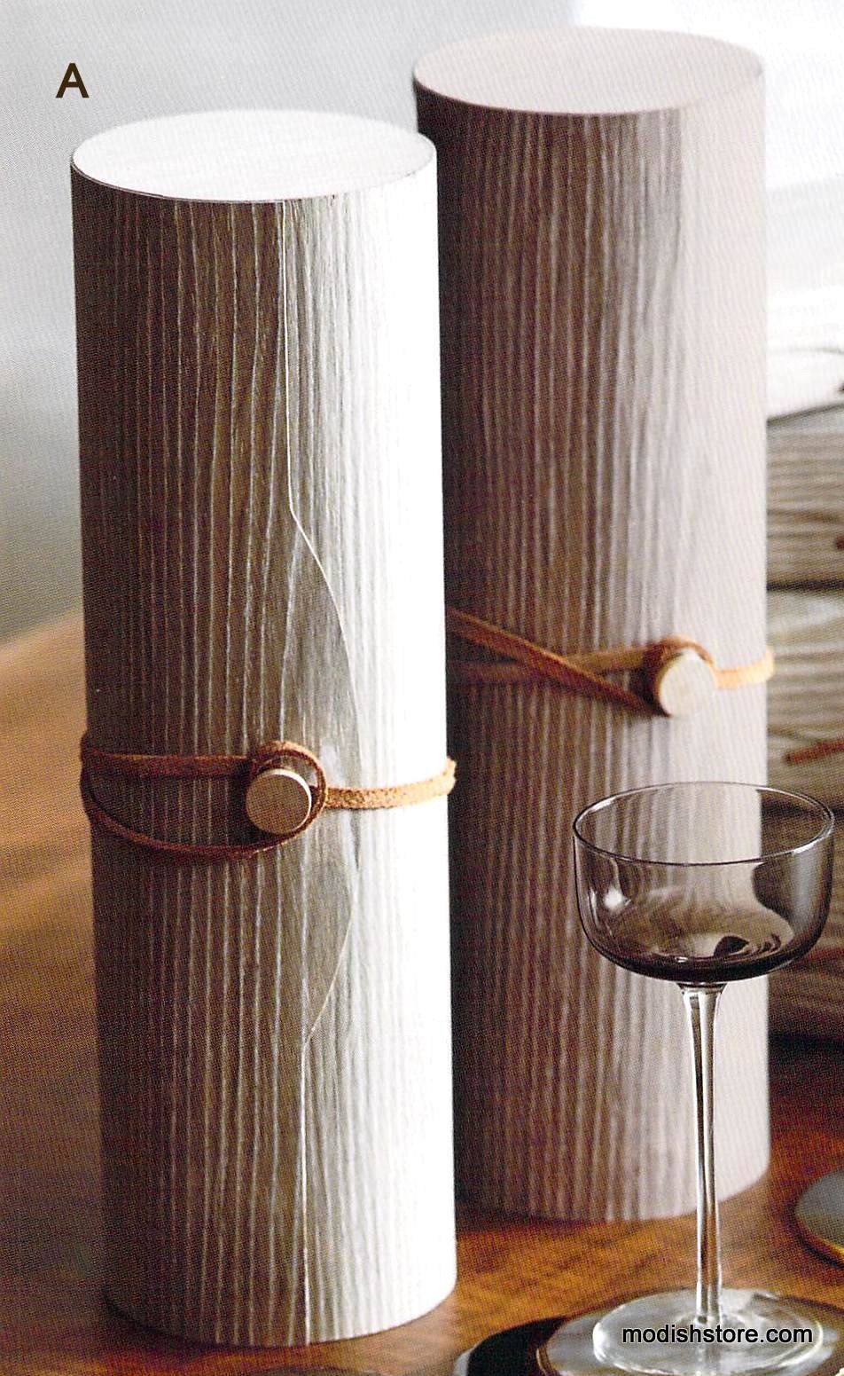 Roost Cerused Oak Wine Cylinders
