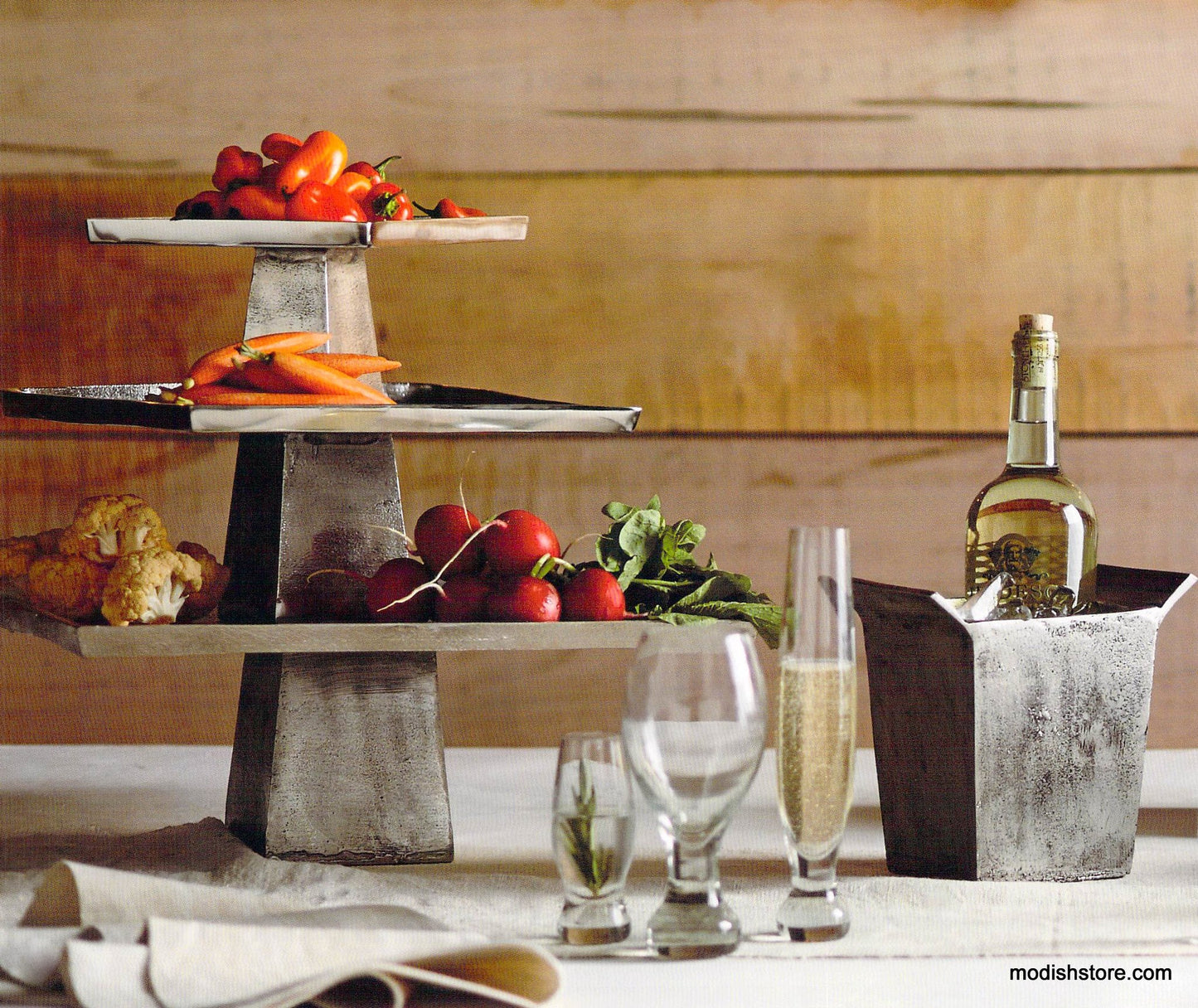 Roost Rustico Sand-Cast Serving Pedestals