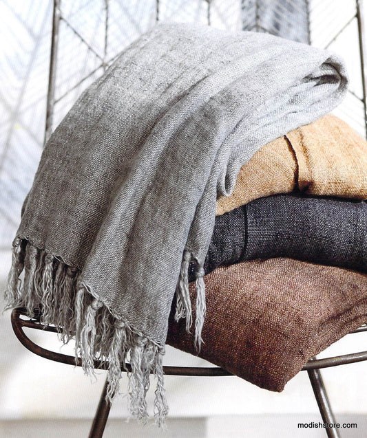 Roost Washed Linen Throws