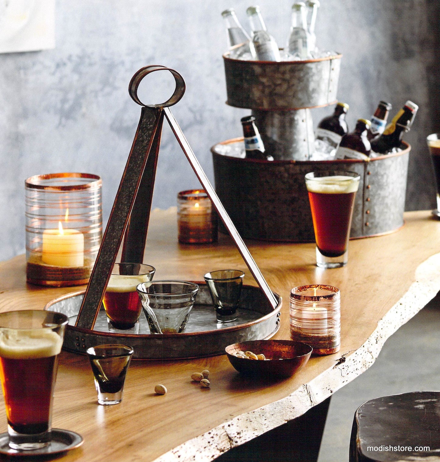 Roost Galisteo Copper Edge Tray with Handle