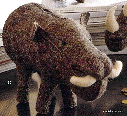 Roost Safari Felt Piggy Banks