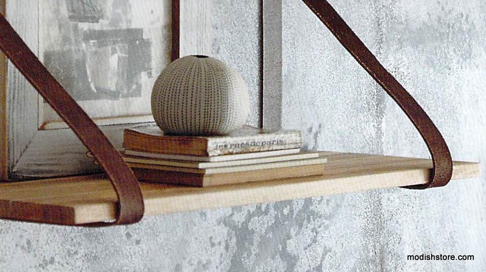 Roost Leather Strap Shelves
