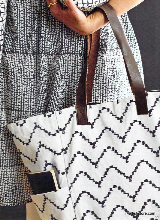 Roost Sumaya Tote Bags - Zig-Zag