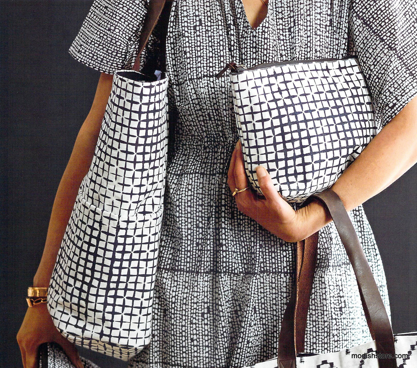 Roost Sumaya Caftans - Dots, Grids, Zig-Zag