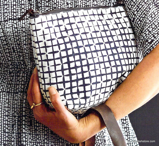 Roost Sumaya Large Pouches - Grid, Zig-Zag