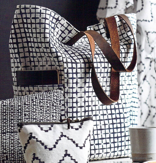 Roost Sumaya Tote Bags - Grid, Dots