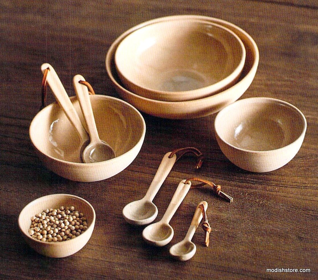 Roost Safi Stoneware Low Bowls