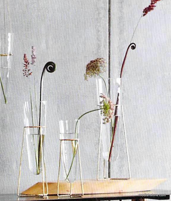 Roost Brass Ring Standing Vases