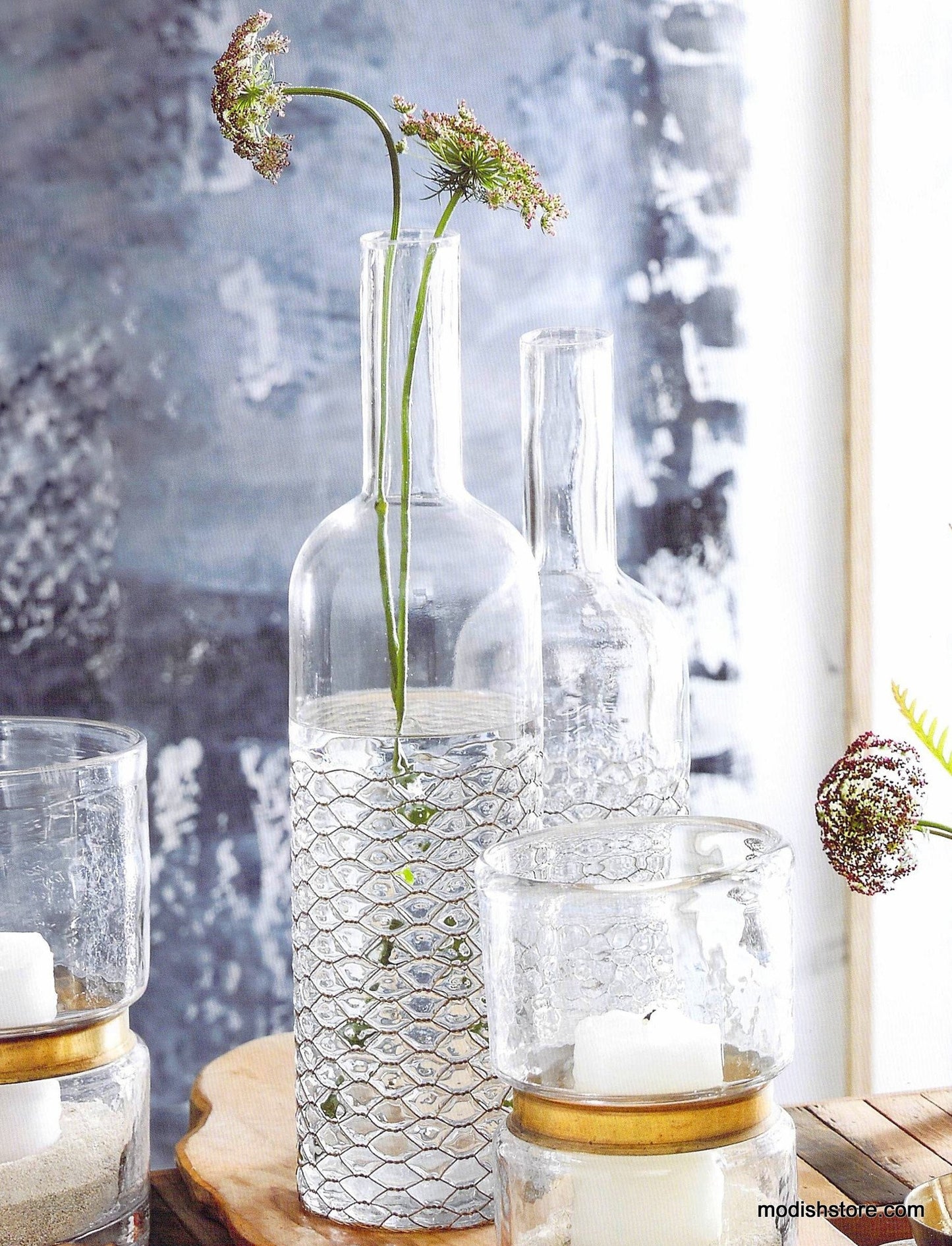 Roost Fila Brass - Wrapped Bottles - Set Of 2