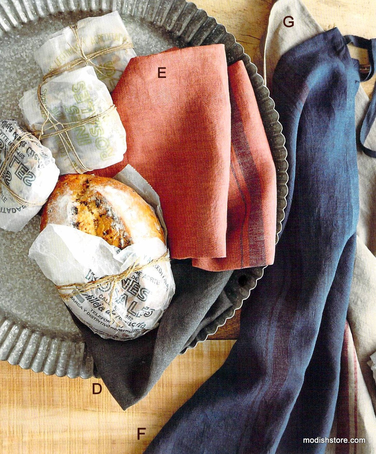 Roost Washed Linen Chefs Towels / Aprons