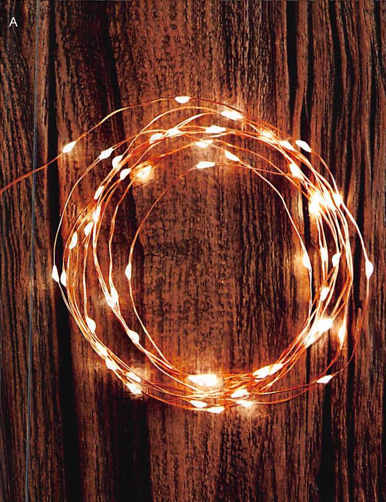 Roost Copper Wire Warm LED Strands - Set Of 2