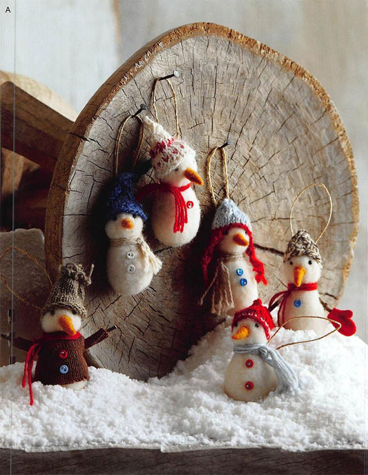 Roost Wooly Snowmen - Set/6
