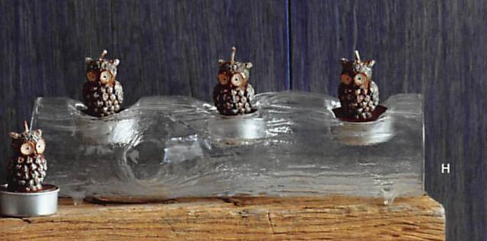 Roost Timber Tealight Logs - Set/3