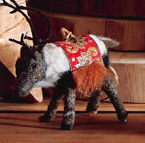 Roost Arctic Caribou Ornaments - Set Of 8
