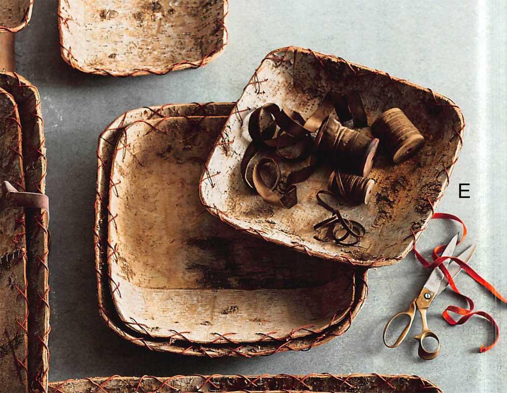 Roost Birch Whipstitch Nested Trays