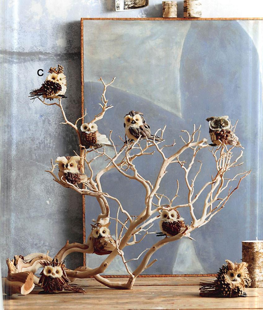 Roost Parliament of Owls Ornaments  - Set Of 9