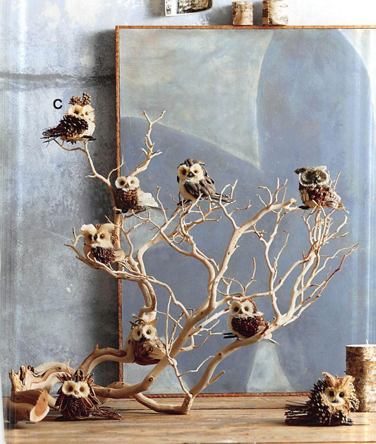 Roost Parliament of Owls Ornaments  - Set Of 9