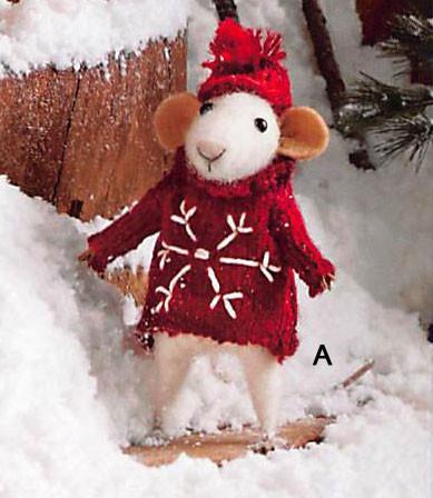Roost Yuletide Mice - Set Of 5