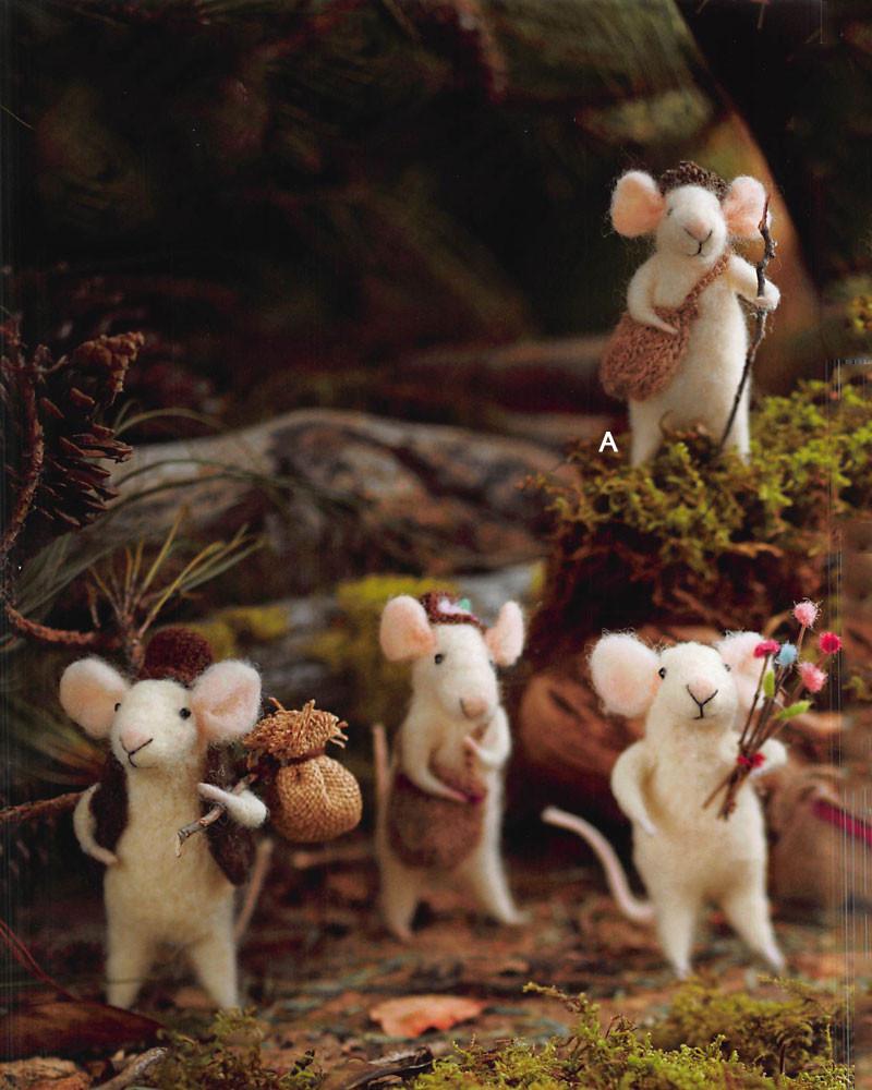 Roost Traveling Mice Ornaments -  Set Of 6