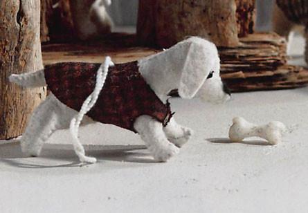Roost Dapper Felt Dogs - Set Of 10