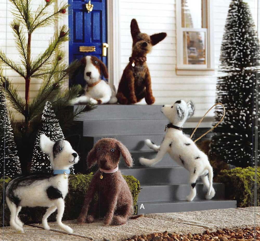 Roost Downtown Hound Ornaments - Set Of 5
