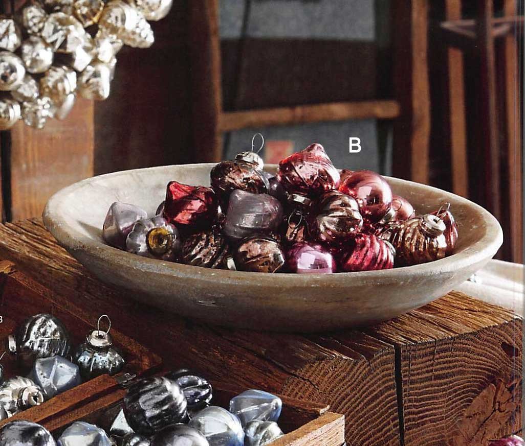 Roost Mercury Glass Mini Ornaments & Ornament Wreath