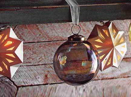 Roost Iridescent Glass Orb Ornaments