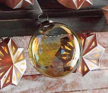 Roost Iridescent Glass Orb Ornaments