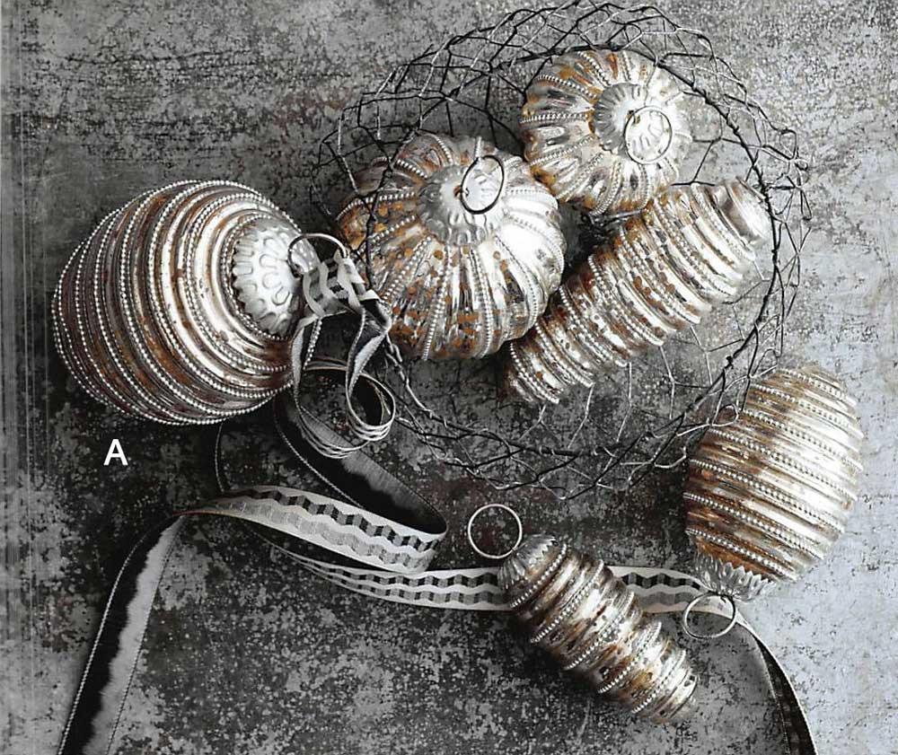Roost Pearly Mercury Ornaments - Set Of 6