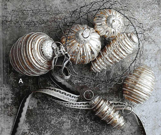 Roost Pearly Mercury Ornaments - Set Of 6