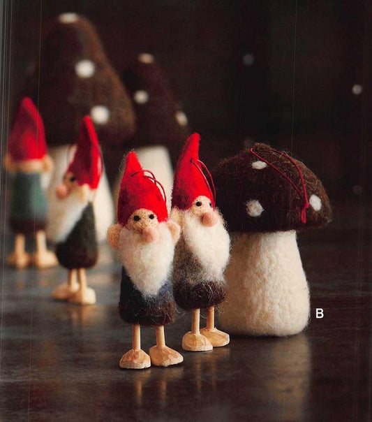 Roost Magical Mushroom Ornaments - Set Of 5
