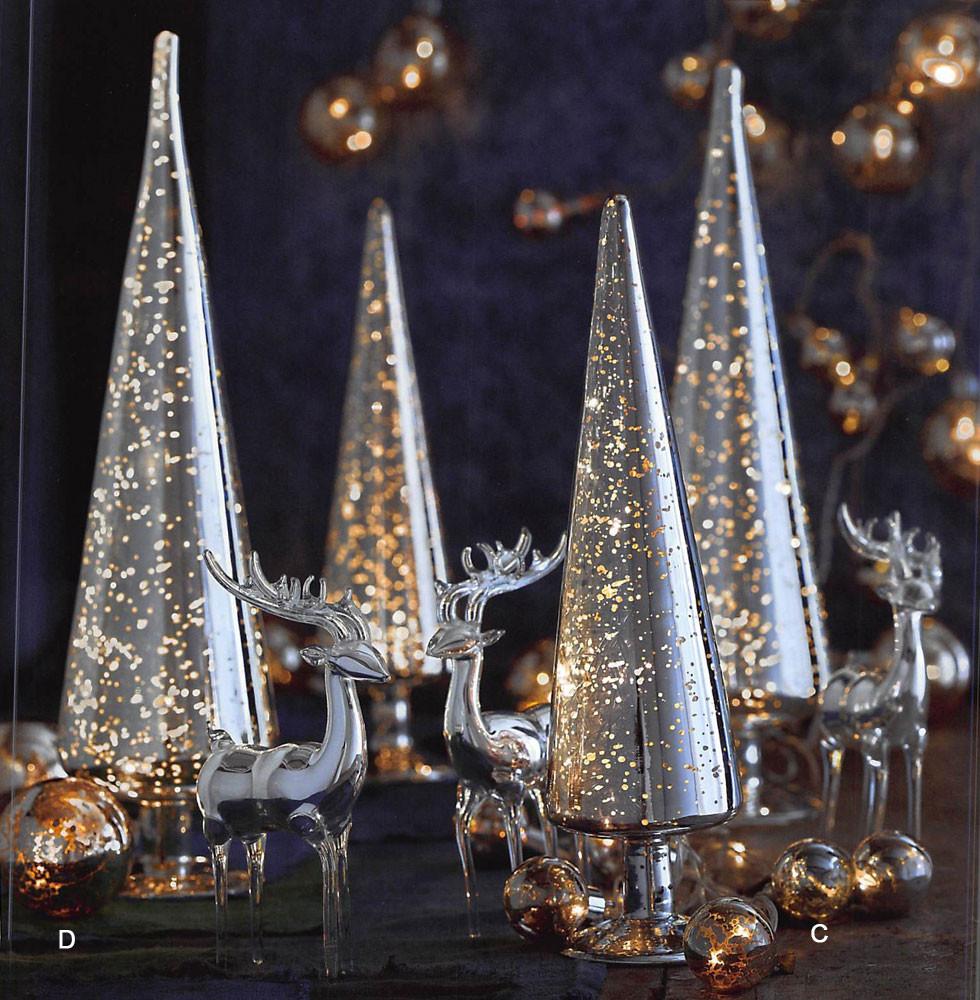 Roost Mercury Glass Silver Orb Lights