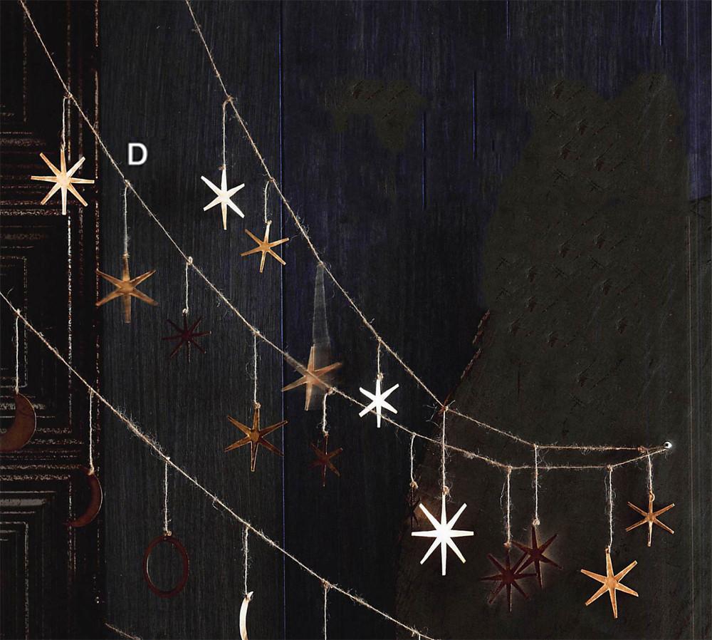 Roost Starburst Brass Ornaments & Garland